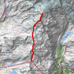 Rifugio Quintino Sella abstieg (kein Liskamm)