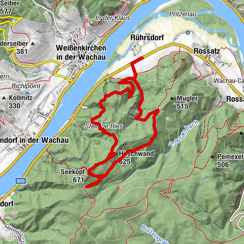 Wachau: Seekopf - Hirschwand