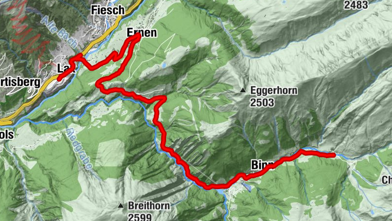 Binntal - Scenic & side valleys