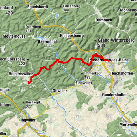 Crossing of the Vosges Massif - Stage 03 - Niederbronn-les-Bains - Lichtenberg