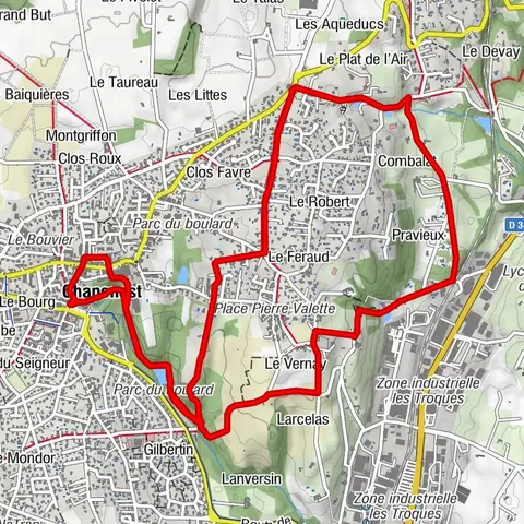 Walking towards the Aqueduct of Gier - Monts du Lyonnais - Chaponost