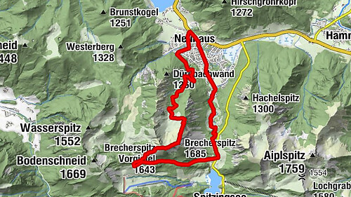 From Neuhaus to Brecherspitze