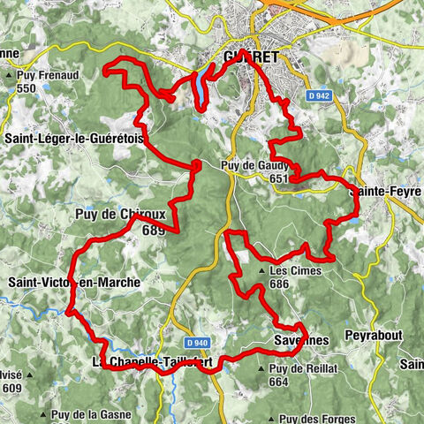 GRP des Monts de Guéret - Wolf Loop