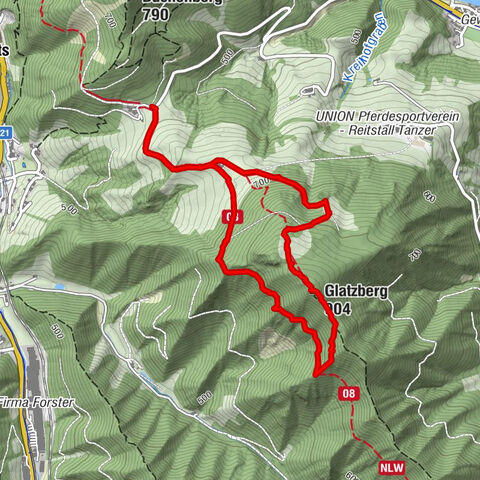 Glatzberg (904m) ab Parkplatz Grasberg
