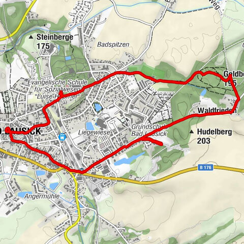 Zum Bad Lausicker Geldberg zur Stadt