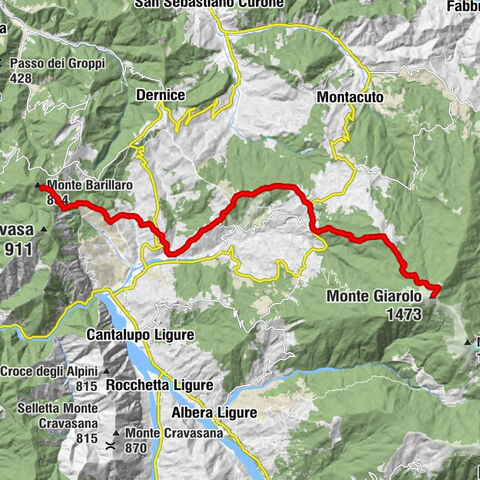 Sentiero 200 - Anello Borbera - Spinti - TAPPA 4/11 (Forcella Sud Monte Barillaro - Monte Giarolo) in camminata