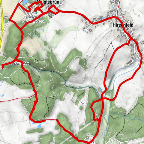 Hirschfeld circular hike - Tourism Region Zwickau (For treasure hunters and princesses. Hikes with children)