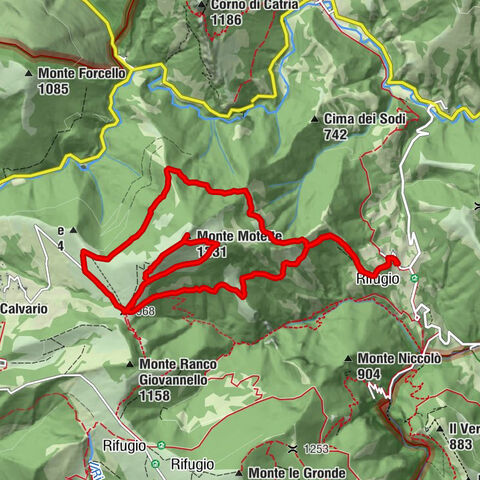 Von Coldipeccio auf den Monte Motette