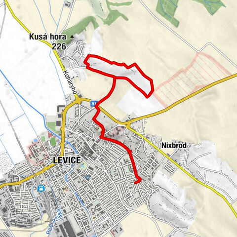 Kaplnka sv. Urbana - Kalvária - Mariánska kaplnka na Krížovom vrchu - Levice