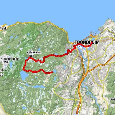 Midtbyen - Blyberget - Ilen kirke - Møllenberg