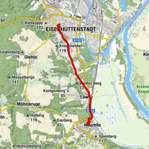 Eisenhüttenstadt - Kauksberg - Neuzelle