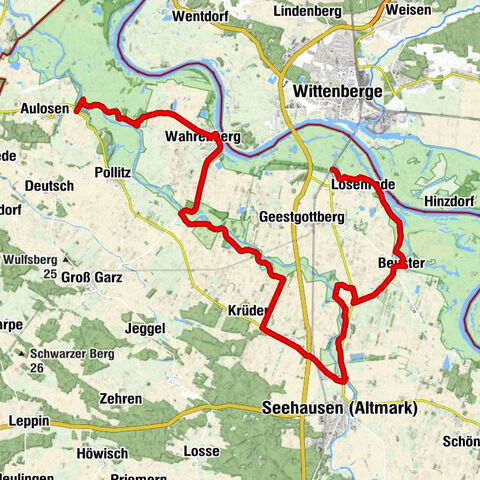 Umleitung Radverkehr  Altmarkrundkurs /Elberadweg