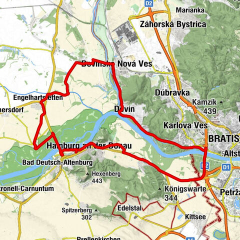 Schloßhof - Devin - Bratislava - Hainburg