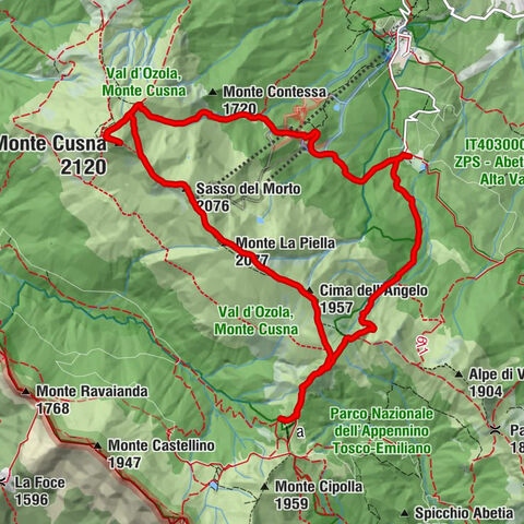 Monte Cusna con variante al Rifugio Battisti, Villa Minozzo, Emilia-Romagna/Italia