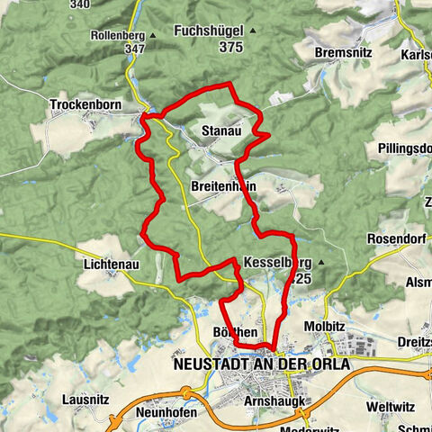 Circular hike - "Forest idyll with water castle" - Neustadt an der Orla