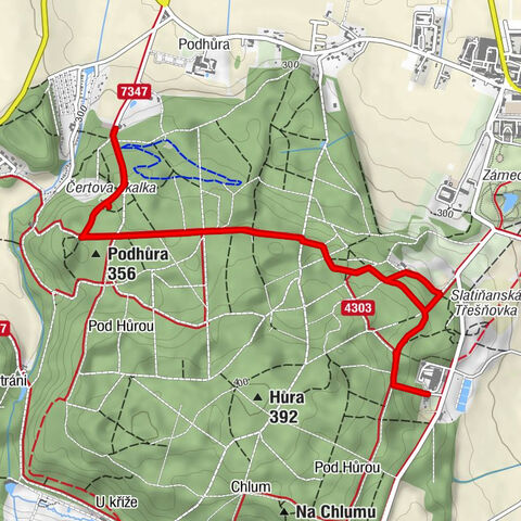 Chrudim - Rozhledna Bára - Podhůra