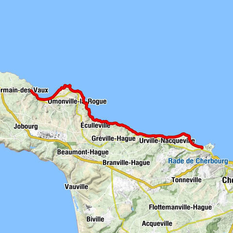 Cherbourg-en-Cotentin - Le Landemer - Castel Vendon - Port Racine