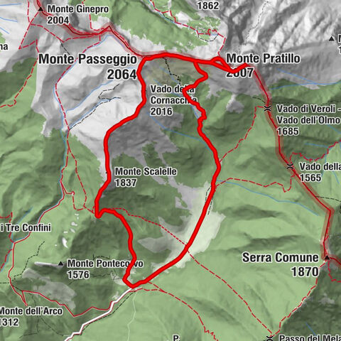 Veroli - Pizzo Deta - Monte Passeggio - Vado della Cornacchia