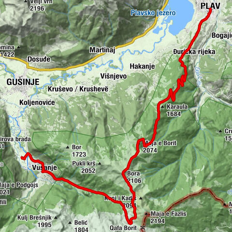 Plav - Maja e Borit - Bora - Opština Gusinje