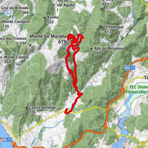 Os Xens - Monte da Muralla - A Muralla - O Marco do Treito