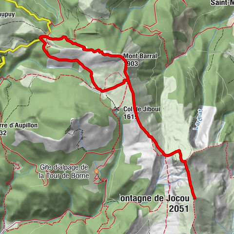 Le Percy - Mont Barral - Montagne de Jocou - Lalley