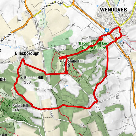 Ellesborough - Coombe Hill - Wendover - Beacon Hill
