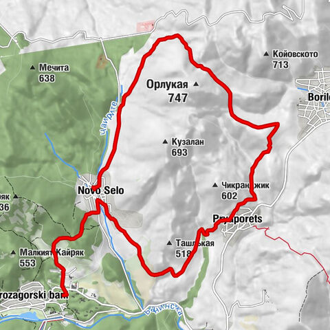 Щастливците - Орлов Връх - Пряпорец - Ново село