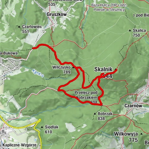 Kowary - Wilczysko - Skalnik - Ostra Mała