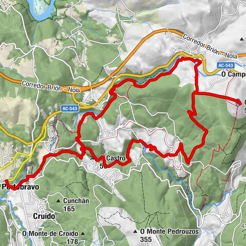 Portobravo - O Castro - O Coto Colou - Igrexa do Mosteiro de San Xusto de Toxos Outos
