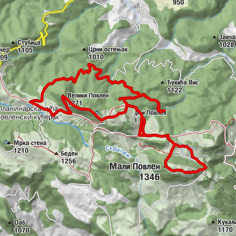 Планинарска кућа „Повленски кућерак“ - Велики Повлен - Средњи Повлен - Мали Повлен