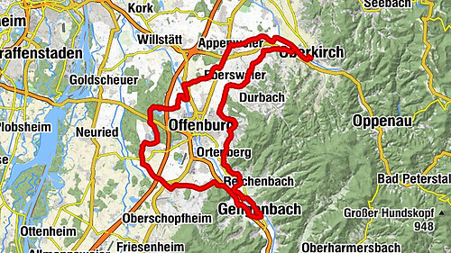 Renchtal Radtour 9 - Rund um Offenburg nach Gengenbach