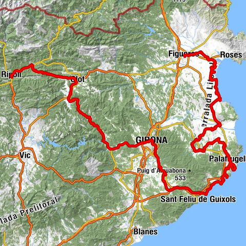 Ripoll - Sant Miquel de Pineda - Sant Sebastià - Figueres