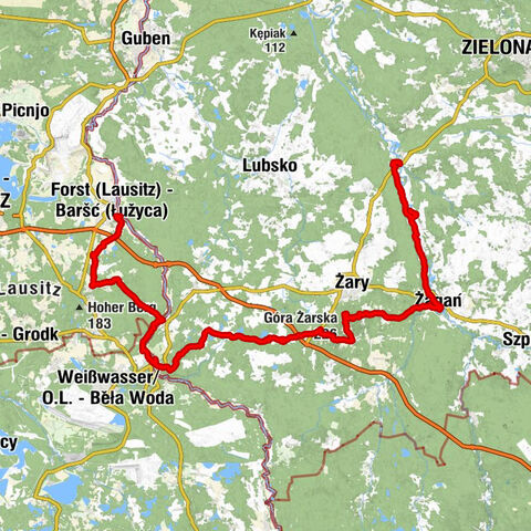 Forst (Lausitz) - Baršć (Łužyca) - La Cuev A - Góra Żarska - Tonia - Pierogarnia/Pizzernia