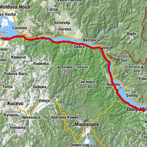 Nana - Голубац - Јоргован - Доњи Милановац