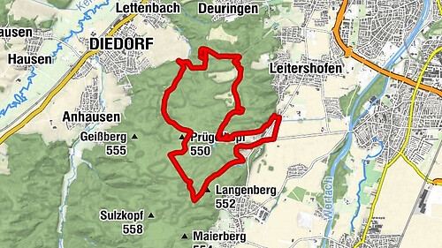 Wellenburg - Sel. Radegundis - Prügelkopf - Langenberg