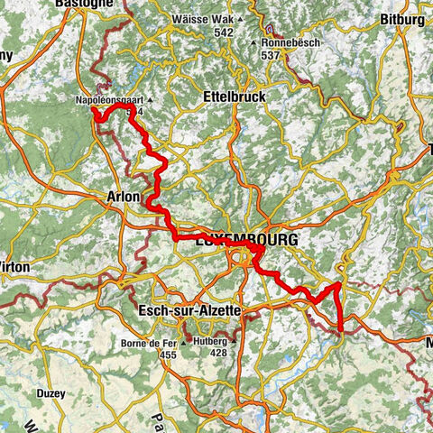 Martelange - Jousefskierch - Sainte-Lucie - Schengen