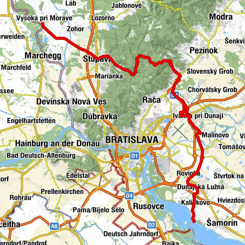 Vysoká pri Morave - Kaplnka sv. Michala archanjela - Kostol svätého Juraja - Bazzi Bistro