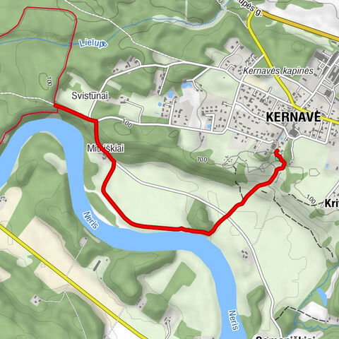 Svistūnai - Kernavė - Kernavės Švč. Mergelės Marijos Škaplierinės bažnyčia