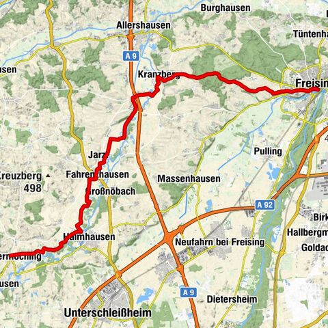 Domberg - Johanneskirche - Veitsberg - Ampermoching