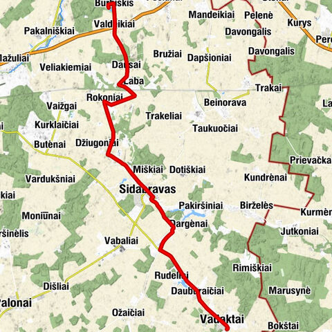 Burbiškis - Sidabravas - Vadaktai - Vadaktų Šv. Agotos bažnyčia