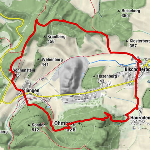 Holungen - Ohmberg - Großer Heuberg - Sonnenstein