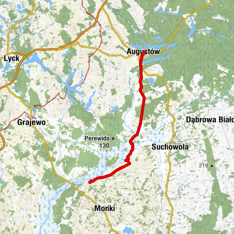 Augustów - Stary Młyn - Kościół pw. Świętego Wawrzyńca - Goniądz