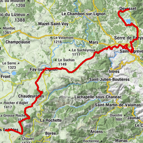 Picheroux - Mont Chiniac - Église Saint-Philibert - Fontaine des Herbeaux