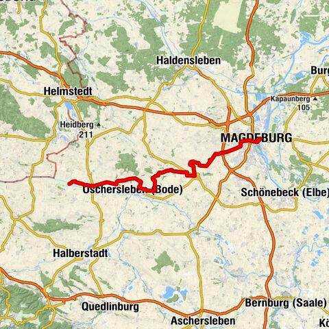 Gunsleben - Telegrafenberg - Fuchsberg - Jakobstraße (ehem. "Knattergebirge")