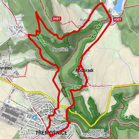 Třemošnice - Podhradí - Rudov - Lhůty