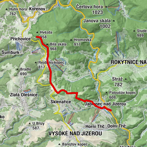 Jablonec nad Jizerou - Tomšov - Na Prdečku