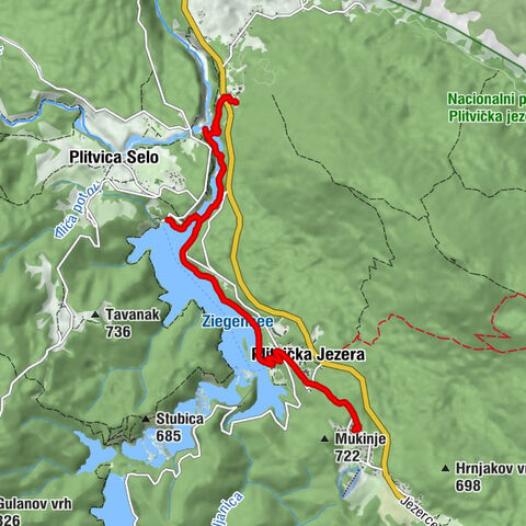 Poljanak - Špilja Šupljara - Plitvička Jezera - Mukinje