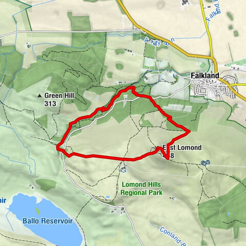 Fife - Yad Waterfall - East Lomond