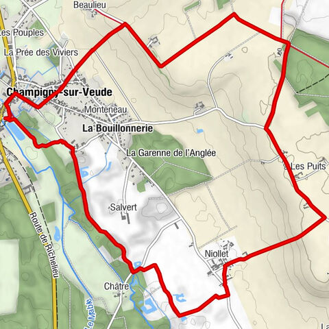 Champigny-sur-Veude - Église Notre-Dame - Le Château