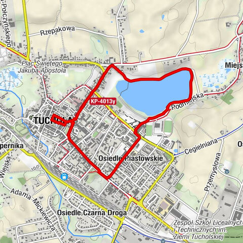 Stare Miasto - Restauracja "Bory" - Osiedle Piastowskie - Tuchola